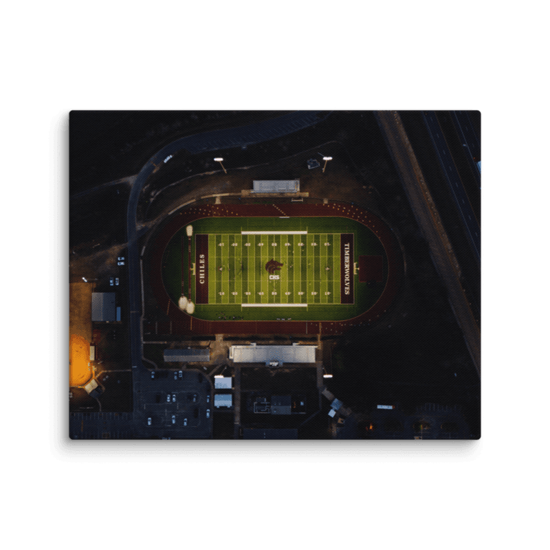 Chiles Under Lights | Canvas